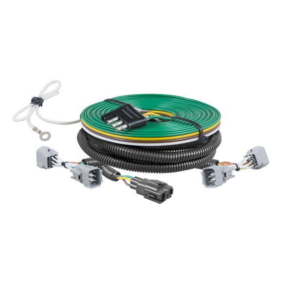 CURT 58909 Custom Towed-Vehicle RV Wiring Harness for Dinghy Towing, Select Jeep Cherokee
