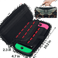 thumbnail image 3 of Herdesigns Boho Butterfly Carry Case Compatible with Nintendo Switch 2017 & Oled 2021, with 20 Game Card Slots, Flower Butterfly Portable Travel Carrying Case Pouch for Accessories & Games, 3 of 8