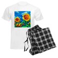thumbnail image 6 of CafePress - Sunflowers Painting Pajamas - Men's Light Loose Fit Cotton Pajama Set, 6 of 7