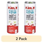 (2 pack) BUBBL'R Antioxidant Sparkling Water, wild cherry chill'r, 12 fl oz Can