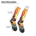 thumbnail image 2 of Balery Colorful Wave Dragon Head Calcetines novedosos Calcetines deportivos Calcetines hasta la rodilla Calcetines de algodón Calcetines originales y geniales, 2 of 6