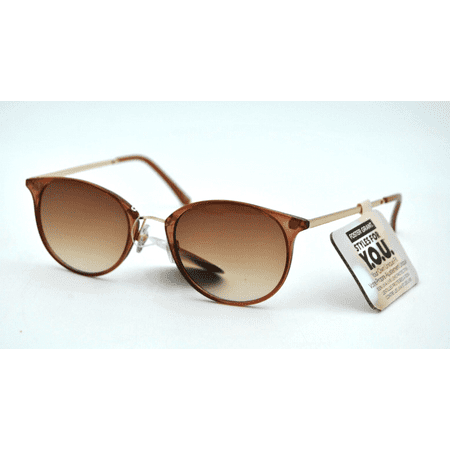 Foster Grant Styles For You Translucent Low Bridge Fit Round Sunglasses 100% UV