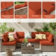thumbnail image 3 of Kimunuk 14 Pcs Outdoor Slipcovers for Cushion, Replacement Outdoor Patio Cushion Covers with 3 Size, Waterproof and Zippered, Fit for Outdoor Furniture, Patio Sofa Couch, Covers Only, Orange, 3 of 6