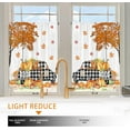 thumbnail image 5 of Fall Kitchen Curtains, Fall Decor for Home Gnomes Truck Valances for Windows, Autumn Thankgiving Kitchen Curtains and Valances Set Fall Decorations for Home, 27x24 2 Panel & 54x18 Inch Tier Set, 5 of 6