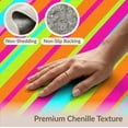 thumbnail image 6 of ODIKA 9'x12' Washable Area Rug Mid Graphic Bold Multicolor Vertical Playful Crayon Century Retro for Dining Room, Basement, Large Office, Non-Slip Chair-Friendly, 6 of 7