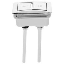 ABS Toilet Tank Flush Push Button Replacement for Dual Flush Toilets,White,63mm x 35mm,Easy Installation,Durable ABS Material