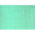 thumbnail image 1 of Ahgly Company Indoor Rectangle Solid Turquoise Blue Modern Area Rugs, 2' x 5', 1 of 4