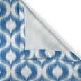 thumbnail image 4 of Ambesonne Blue White Valance Pack of 2, Blurry Damask Motifs, 42"X18", Blue White, 4 of 5