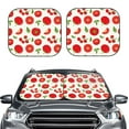 thumbnail image 2 of Gaeub Fresh Red Tomato Foldable Auto Sun Blocker Visor, Sunshade for Car Front Window, Keeps Your Vehicle Cool - Medium, 2 of 7