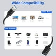 thumbnail image 6 of OFEFE USB Extender Cord 3.3FT 3 Pack - SuperSpeed USB 3.0 Extension Cable, 5Gbps Data Sync & Charging Cable, USB A Male to Female Extension for Hard Drive, Flash Drive, Webcam, PS5, 6 of 6