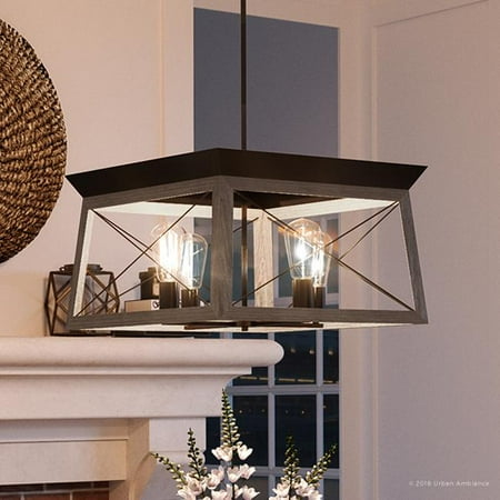 

Urban Ambiance Luxury Farmhouse Chandelier Size: 12 H x 20 W with Urban Industrial Style Elements Olde Bronze Finish UHP2122