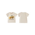 thumbnail image 2 of BemeyourBBs Kids Toddler Baby Boy Big Brother Outfits Excavator T-shirt Short Sleeve Crew Neck Engineering Car Letters Print Summer Pullover Tee Tops Clothes, 2 of 9