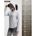 thumbnail image 7 of Baleaf Women's Sun Jacket with Removable Brim UPF 50+ Lightweight UV SPF Shirts Long Sleeve Full Zip Up Hoodie Outdoor Hiking Light Gray L, 7 of 7