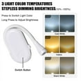 thumbnail image 3 of Mini luz LED para libros para leer en la cama, brillo ajustable en 3 colores, lámpara de lectura recargable por USB, luz portátil con Clip, 3 of 5