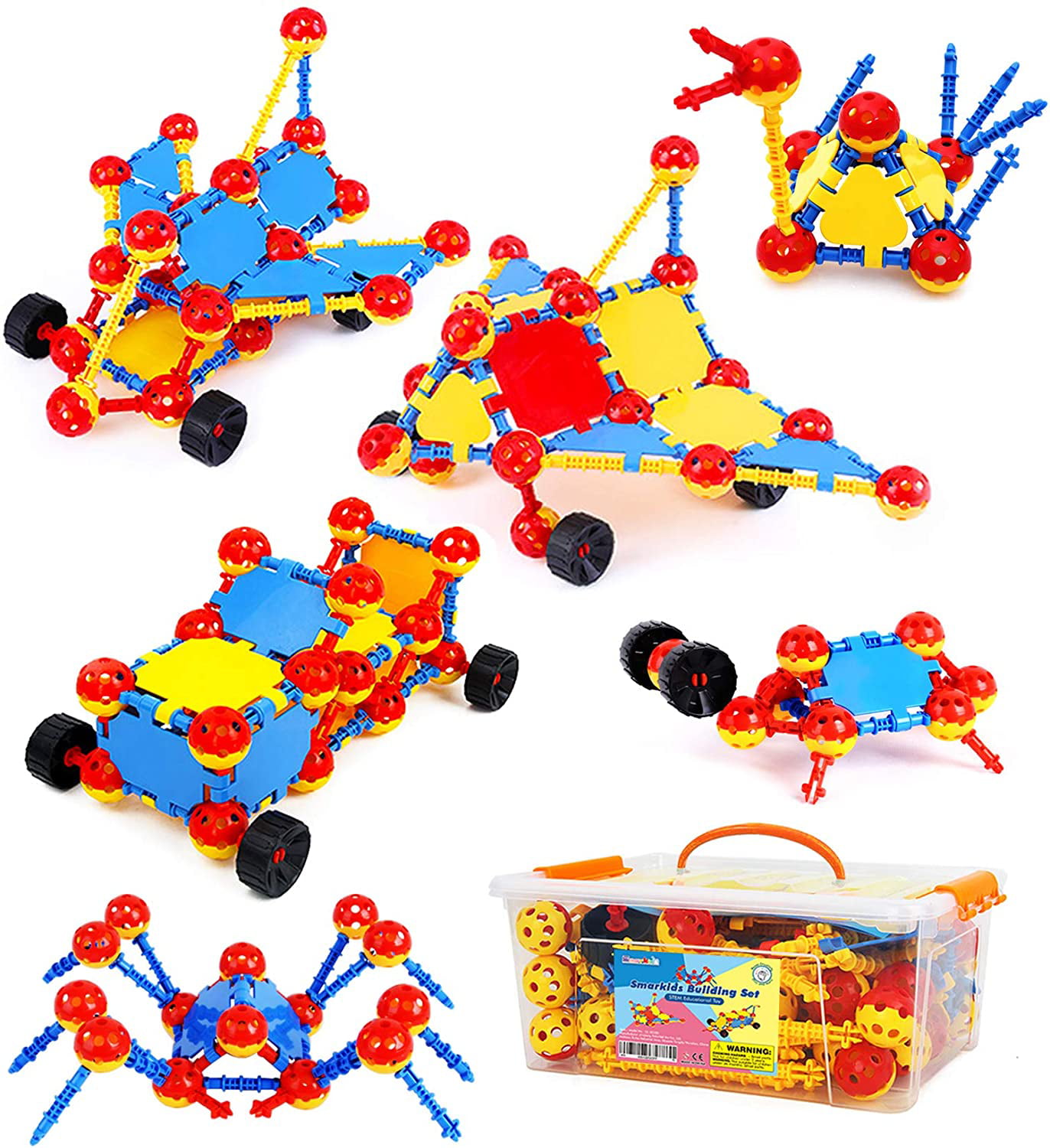 70 PCS Educational Activities Building Blocks for Kids STEM Toys for Boys and Girls Interlocking Playset for Age 3 