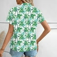 thumbnail image 3 of Youyipin Womens Tops Women's Hawaiian Button Down Shirts Casual Short Sleeve Floral Tropical Print Summer Blouse Tunic Top Beach Vacation Clothes For Women, 3 of 7