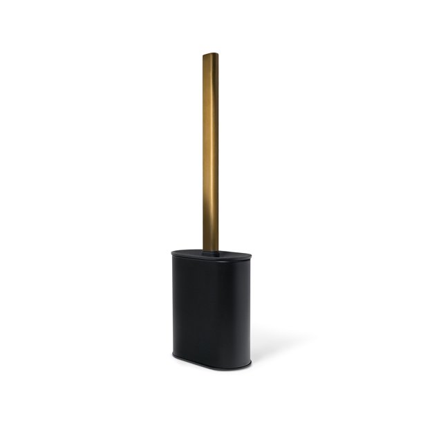 Cepillo de Baño de Silicon Corto, Base y Mango de Metal Ovalado