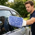 thumbnail image 7 of 1Pcs Microfiber Wash Mitt,Ultra-Soft Washing Glove for Car, Scratch-Free Cleaning for Cars, Trucks, Suvs & Motorcycles(Sky Blue), 7 of 7