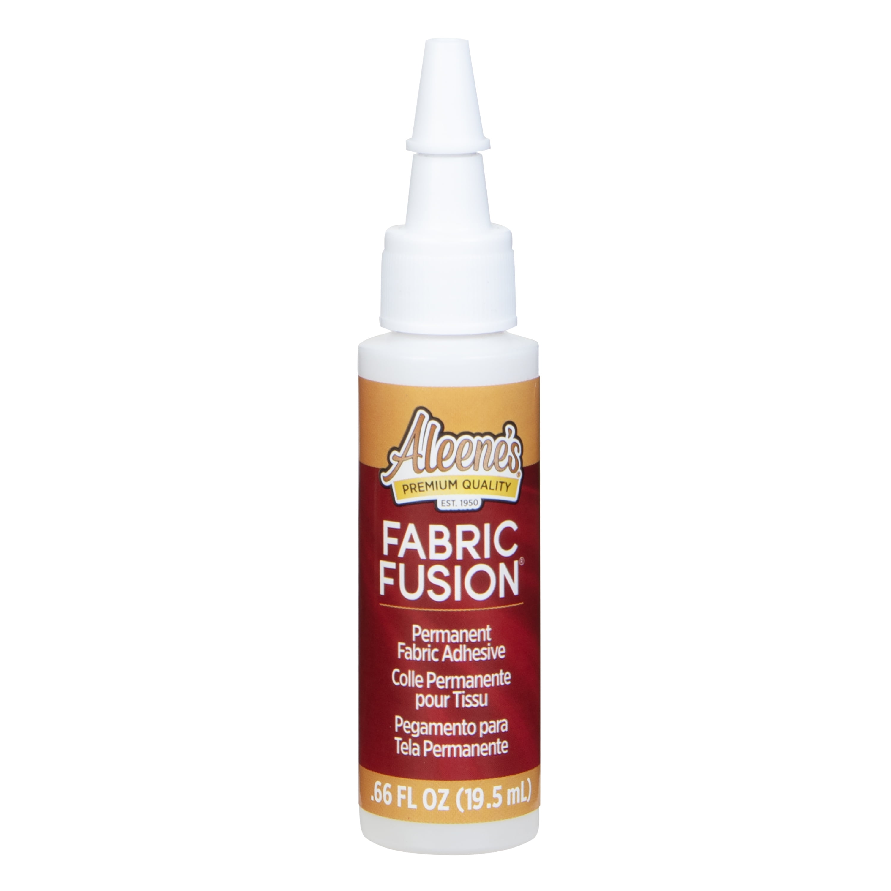 (3 pack) Aleene's Fabric Fusion Adhesive, Premium Clear Permanent Fabric Glue, .66 fl oz