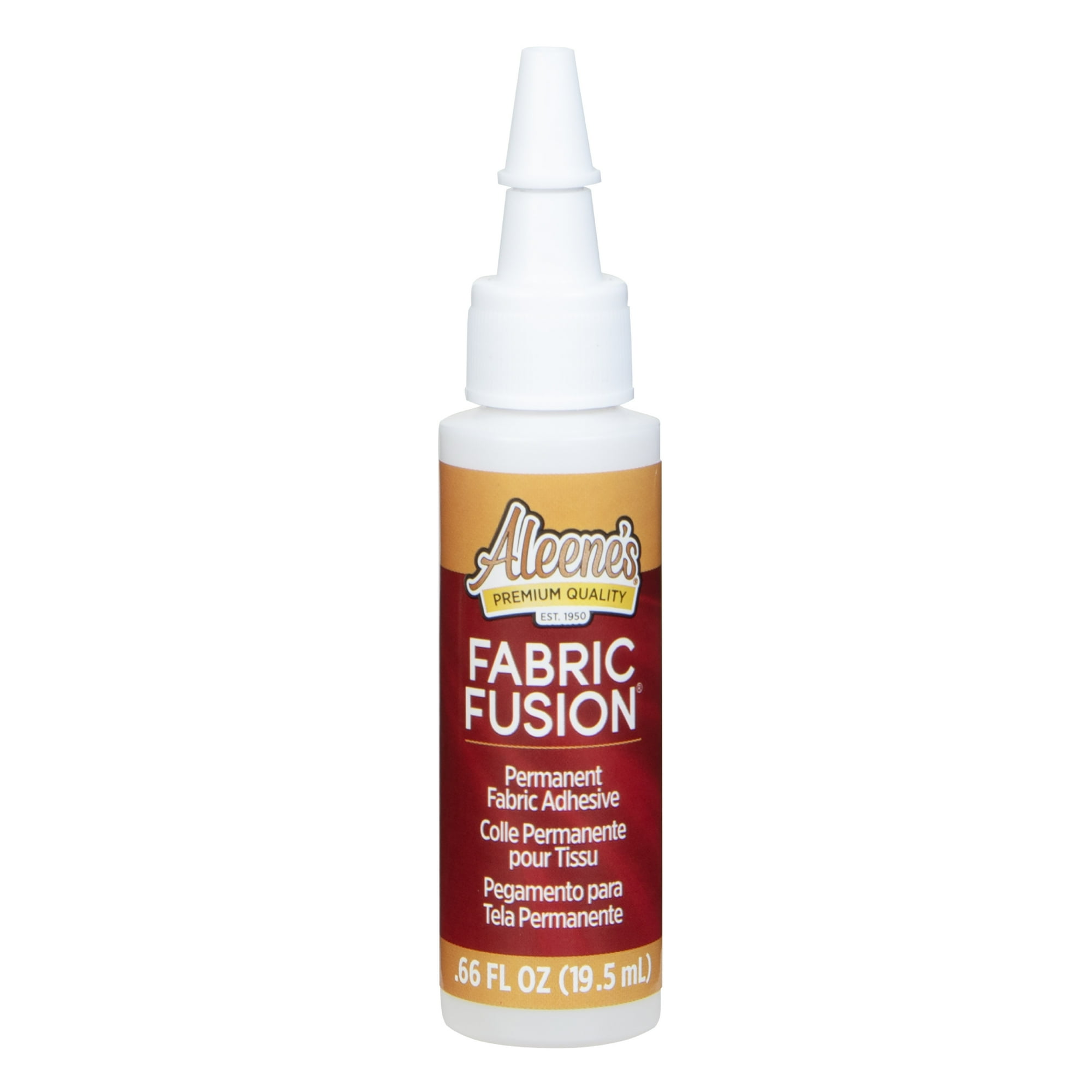 Aleene's Fabric Fusion Adhesive, Premium Clear Permanent Fabric Glue, .66 fl oz