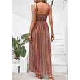 thumbnail image 4 of Ethnic Print Thin Tied Strap Below Knee Length Maxi Dress, 4 of 4