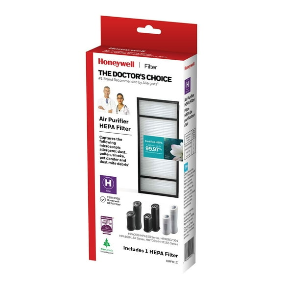 Filtre HEPA véritable éliminateur d'allergène de rechange Honeywell HRF-H1C (H Filtre) Le choix des médecins!
