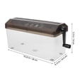 thumbnail image 2 of COMPUKAS Manual Handheld Paper Shredder Portable Compact Black Desktop Unit for Home Office, 2 of 7
