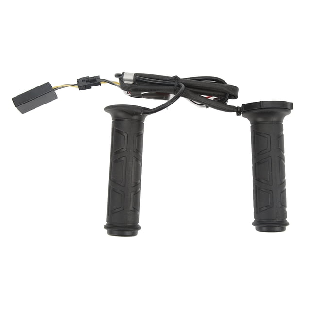 Motorcycle Heated Hand Grips, 15-35W Texture Adjustable Temperature Electric Heated Hand Grips For ATV For 22mm Handlebar