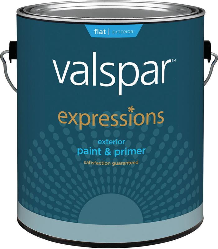 Valspar 17103 Exterior House Paint, Tint Base, Flat, 1 gal