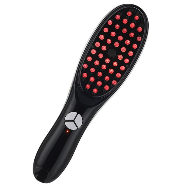 Peine Eléctrico para el Crecimiento del Cabello con Nanoatomizador, Masajeador Capilar con Luz Roja y Azul, Vibración y Cuidado del Cabelludo.