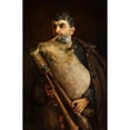thumbnail image 2 of Pantaleon Szyndler 11x14 Black Ornate Wood Framed Double Matted Museum Art Print Titled: Bagpipe Player (1879), 2 of 5