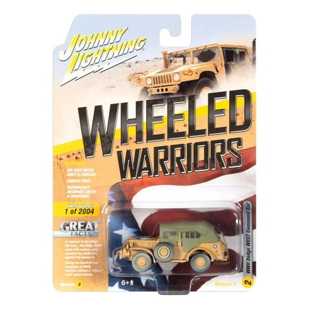 Johnny Lightning Wheeled Warriors Ver B Wwii Dodge Wc57 Command Car