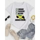 thumbnail image 2 of 1pc Women'S Casual Polyester T-Shirt with "Jamaica Bound" Print, Crew Neck, Short Sleeve, Knit Fabric, All-Season Top, 2 of 7