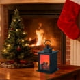 thumbnail image 2 of Fireplace Lanterns Decorative,Small Fire Place,Flame Effect LED Fire Lamp,Battery Operated USB Charge Portable Fireplace,Indoor Outdoor Christmas Decoration (No Heater Function Black),B, 2 of 7