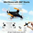 thumbnail image 3 of Mini Drone Beginner-Friendly Stunt Flyer, Beginner Friendly Stunt Flyer, 2025 Mini Unmanned Small Four-Axis Remote Control Aircraft, 360° Rotating with LED& Altitude Hold, for All-Ages (Black), 3 of 16