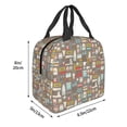 thumbnail image 2 of Naloa Kitchen Food Print Lunch Box for Women Men,Insulated Lunch Bag,Lunchbox,Thermal Leakproof Cooler,Reusable Lunch Tote Bag for Work School Travel Picnic, 2 of 7