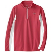 TuffRider Women's Ventilated Technical Long Sleeve Sport Shirt with Mesh, Hot Pink, X-Large