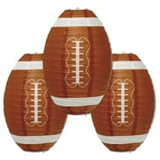 Football Paper Lanterns, 11", (3/Pkg)