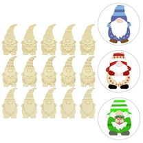 HONITANO Craft Wood Pieces Wood Gnome Hanging Ornaments Unfinished Diy Handmade Slices 30Pcs For Christmas Decor