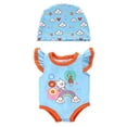 thumbnail image 3 of AlevRam 6 Pack 18 inch Doll Clothes Set – Summer Dress Outfit for 18 inch Dolls with Bunny and Cat Swimsuits, Unicorn Rompers, Bird Cloud and Floral Print Dresses – Fits for 18 inch Dolls, 3 of 7