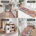 thumbnail image 5 of Multicolor Ethnic Geometric Pattern Kitchen Rugs Sets Of 3,Kitchen Runner Rugs Non Skid Washable,Decorative Kitchen Floor Mats for Kitchen,Sink,Laundry,17"x30"+ 17"x47" + 17"x59", 5 of 6
