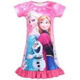 thumbnail image 2 of Chemise de Nuit pour Filles Enfants Frozen Elsa Anna Princesse Été Pyjamas Dessin Animé Robe Pjs, 2 of 3