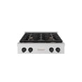 thumbnail image 2 of ZLINE Autograph 30" Paramount Gas Rangetop with 4 Burners and Porcelain Cooktop in DuraSnowÂ® Stainless Steel with Matte Black Accents, SRTSZ-30-MB, 2 of 2