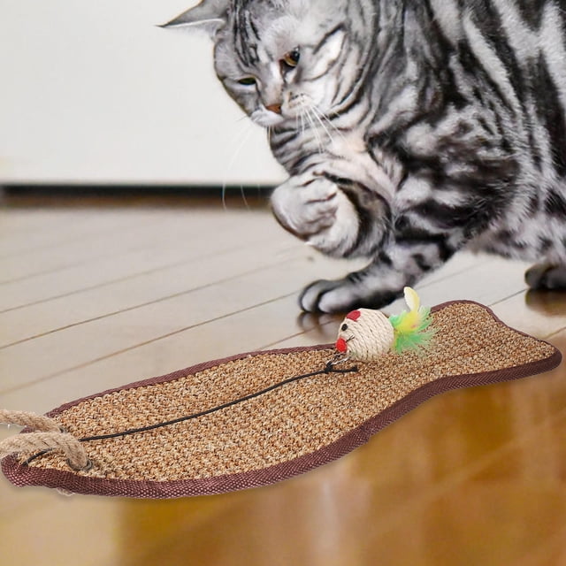 unbranded 1Ud Tapete Para De Sisal Con Peces Protección Muebles Marrón
