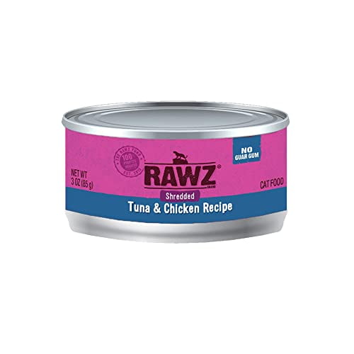 Rawz Natural Premium Shredded Canned Cat Wet Food Grain Free Made