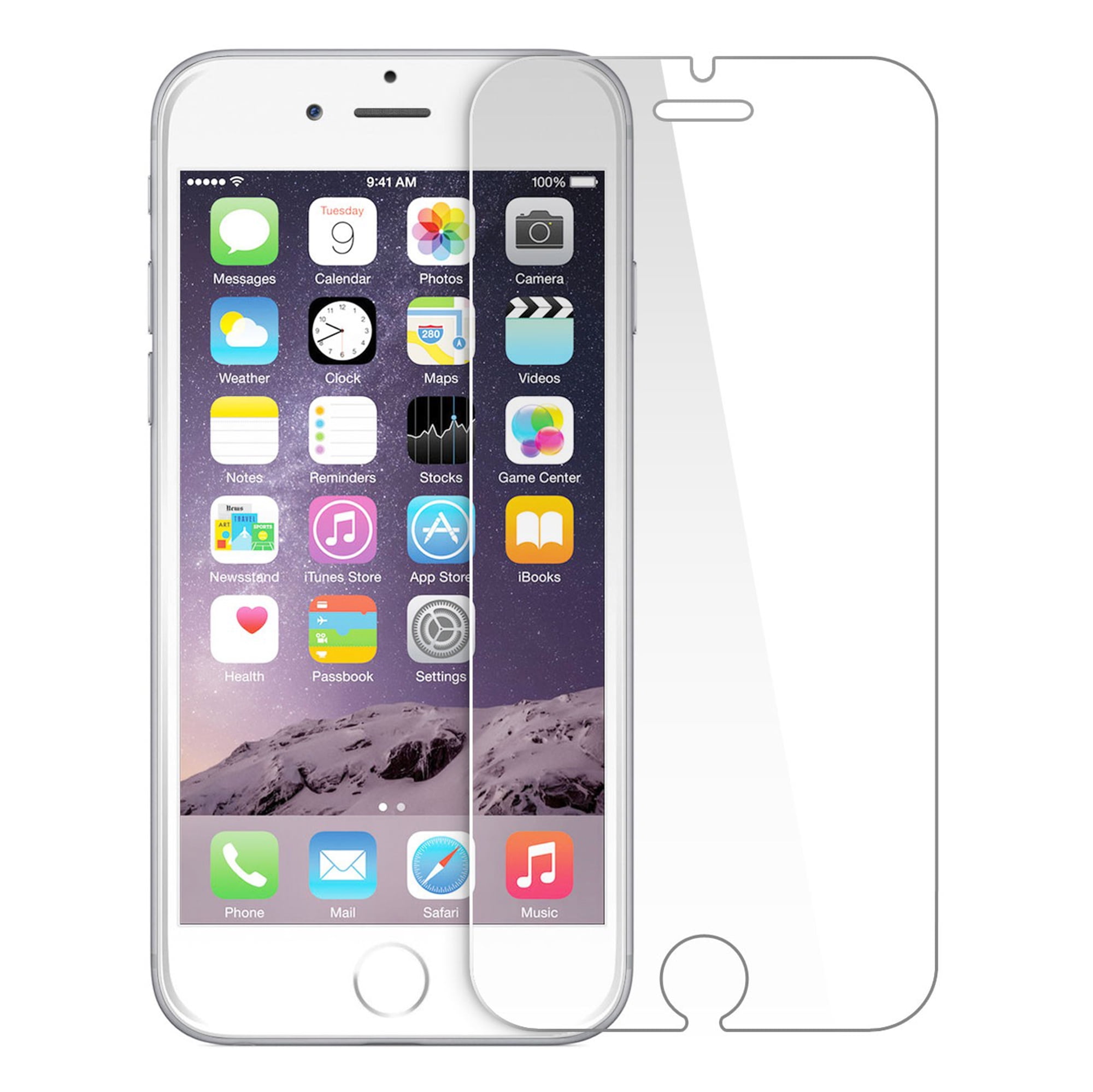 KeeGuard Tempered Glass Screen Protector for Apple iPhone 6 Plus