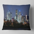 thumbnail image 2 of Designart Montreal Over River at Dusk - Cityscape Photo Throw Pillow - 16x16, 2 of 5