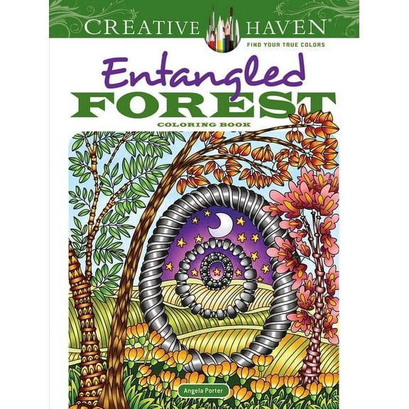 Adult Coloring Books: Nature Creative Haven Entangled Forest Coloring Book, (Paperback)
