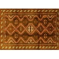 thumbnail image 1 of Ahgly Company Machine Washable Indoor Rectangle Persian Yellow Traditional Area Rugs, 7' x 9', 1 of 4