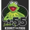 thumbnail image 2 of Women's The Muppets Kermit Since 55 Graphic Tee Black X Large, 2 of 4